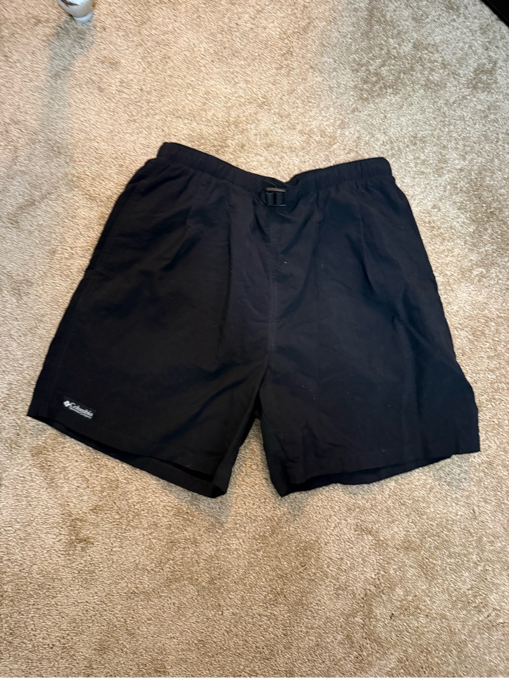 Columbia Black Mesh-Lined Athletic Shorts